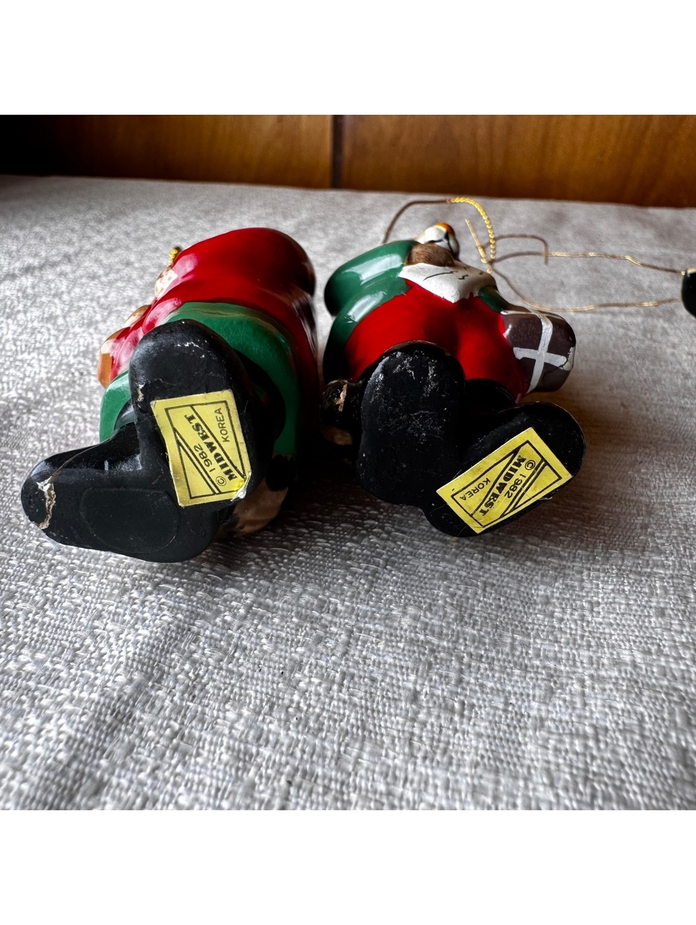 Vintage Christmas Ornament Lot of 4 Figural Holiday Decorations Taiwan Korea - Picture 7 of 9